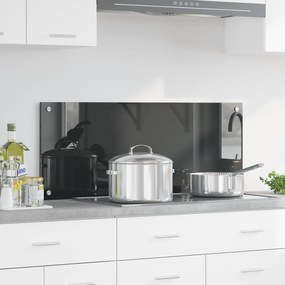 vidaXL Πλάκα Κουζίνας Σκούρο Γκρι 100x40x0,6 εκ Σκληρυμένο Γυαλί