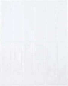 vidaXL Ορθογώνιο Πλακάκι 20 τεμ. Λευκό 29 x 23 x 0,08 εκ