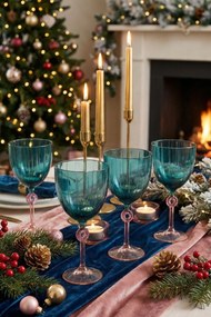 Wine Glass Set (4 Pieces) RAKLE258 Blue