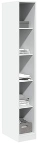vidaXL Ντουλάπα Λευκή 30x50x200 εκ. από Επεξεργασμένο Ξύλο