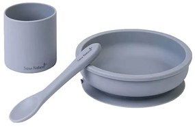 Παιδικό Σετ Φαγητού 3τμχ Saro Eco Friendly Blue 17417