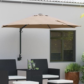 vidaXL Ομπρέλα Κήπου Ταουπέ 248 x 248 x 148 εκ Πολυεστέρας, Χάλυβας