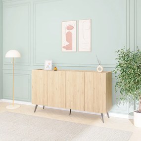 Μπουφές Kudro pakoworld σε oak απόχρωση 180x43x100εκ - 039-000200