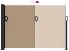 vidaXL Σκίαστρο Πλαϊνό Συρόμενο Taupe 140 x 300 εκ.