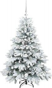 vidaXL Τεχνητό Χριστουγεννιάτικο Δέντρο Λευκό 120 cm ΠΕ και PVC