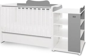 BED MULTI 190/72 COLOUR WHITE/STONE GREY