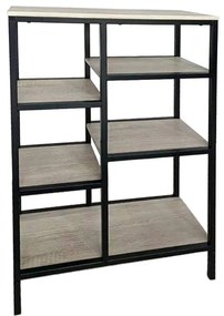 Liberta FILE ΒΙΒΛΙΟΘΗΚΗ ΧΑΜΗΛΗ SONOMA ΜΑΥΡΟ 70x30xH109cm 70x30xH109cm 28-0195