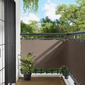 vidaXL Οθόνη Μπαλκονιού Taupe 100 x 300 cm Ύφασμα Όξφορντ