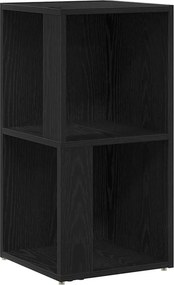 vidaXL Γωνιακά ράφια Μαύρη Οξυά 33 x 33 x 67 cm Επεξεργασμένο ξύλο