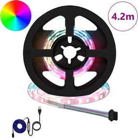 vidaXL Λωρίδα LED 12 pcs Μαύρο και Διαφανές 350 χλστ
