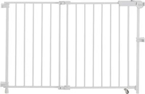 VEVOR Baby Gate 29.5-43 Inches Adjustable Width 28 Inches High Dog Gate White