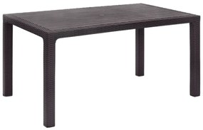 Τραπέζι πολυπροπυλενίου Kalan Megapap χρώμα καφέ 150x90x75εκ.-GP046-0011,1