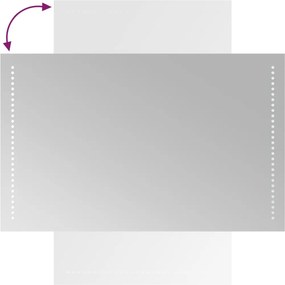 vidaXL Καθρέφτης Μπάνιου με LED 50x80 εκ.