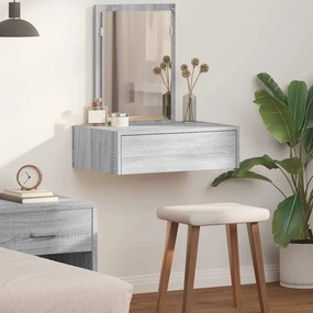 vidaXL Τραπέζι περιποίησης Γκρι 60 x 40 x 70 εκ. Επεξεργασμένο ξύλο