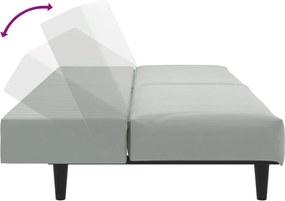 vidaXL Σετ Σαλονιού 2 Τεμαχίων Αν. Γκρι Βελούδινο