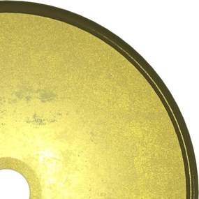 vidaXL Νιπτήρας 35x12 εκ. Χρώμα Χρυσού από Ψημένο Γυαλί