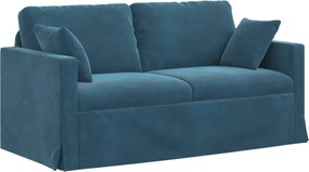 vidaXL Καναπές Μπλε 158 x 78 x 80 εκ Βελούδο