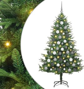 vidaXL Τεχνητό Χριστουγεννιάτικο Δέντρο 300 LED Θερμό λευκό PVC και PE