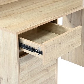 ΓΡΑΦΕΙΟ ΕΡΓΑΣΙΑΣ SECRETA PAKOWORLD ΜΕ ΡΑΦΙ ΣΕ OAK ΑΠΟΧΡΩΣΗ 110X50X135ΕΚ