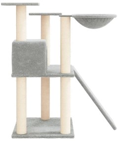 vidaXL Γατόδεντρο Aνοιχτό Γκρι 83 εκ. με Στύλους Ξυσίματος από Σιζάλ