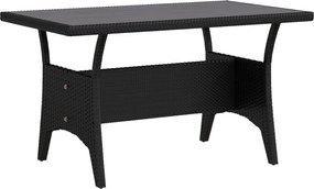 vidaXL Σετ Εξωτερικής Τραπέζης 3 pcs Μαύρο και Τυρκουάζ