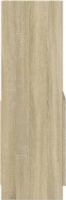 vidaXL Ντουλάπι Sonoma Δρυς 63x33x100 εκ. από Επεξεργασμένο Ξύλο