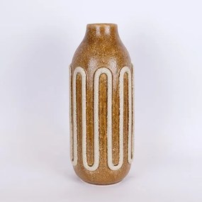 ΒΑΖΟ ΚΕΡΑΜΙΚΟ ΜΟΥΣΤΑΡΔΙ - ΜΠΕΖ 16,3x16,3x39cm|752-20335