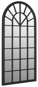 Καθρέφτης για Εσωτερικούς Χώρους Μαύρος 90 x 45 εκ. από Σίδερο - Μαύρο