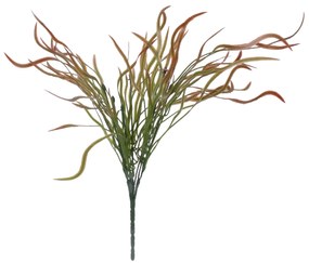 GloboStar® SPLEENWORTH SMALL 78279 Τεχνητό Φυτό Ασπλήνιο Μικρό - Μπουκέτο Διακοσμητικών Φυτών - Κλαδιών με Φύλλωμα Πράσινο - Κόκκινο Υ50cm