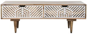 Τραπεζάκι Καφέ Home ESPRIT Λευκό Ξύλο από Μάνγκο 115 x 60 x 40 cm