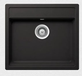 Schock Manhattan 30060 - Νεροχύτης Κουζίνας Γρανίτη 57x51 - Nero