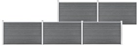vidaXL Πάνελ Περίφραξης Γκρι 872 x 106 εκ. από WPC