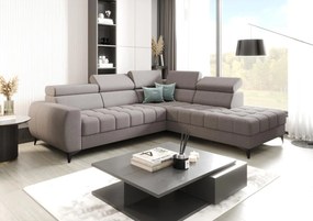 Γωνιακός καναπές Calyra-Γκρι-Δεξιά