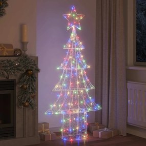 vidaXL Χριστουγεννιάτικο Δέντρο 240 LED Πολύχρωμο 180 cm Ακρυλικό