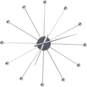 Ρολόι Τοίχου Umbrella Balls Chrome Ασημί 60x6x60 εκ - Ασημί