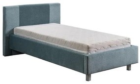 Επενδυμένο Κρεβάτι Aosta 120 Μέντα 120x200 εκ. 154x217x100 εκ.