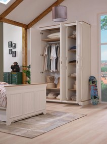 Ντουλάπα Κρεμ / Δρυς GESON 139.6x54.3x220