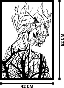 Decorative Metal Wall Accessory Arakan Black