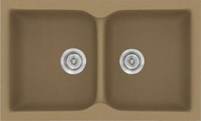 Sanitec Classic 340 (78×50) - Γρανιτένιος νεροχύτης - Metallic COFFE