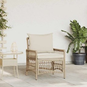 vidaXL Καρέκλα Κήπου Μπεζ 60 x 70 x 78εκ συνθετικό ρατάν