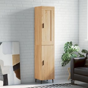 vidaXL Μπουφές Sonoma δρυς 34,5 x 34 x 180 εκ. από Επεξεργασμένο Ξύλο