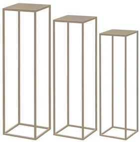 Βάση Φυτών Σετ 3τμχ Μαύρο 80/75/70cm Tatsuno 428004 Eglo 428004