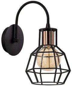 Φωτιστικό Τοίχου - Απλίκα Kapadokya 525NOR3180 Φ17x30cm 1xE27 40W Black-Bronze Opviq