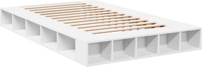 vidaXL Πλαίσιο Κρεβατιού Λευκό 120 x 200 εκ. Επεξεργ. Ξύλο
