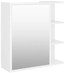 vidaXL Καθρέφτης Μπάνιου Λευκός 62,5 x 20,5 x 64 εκ. από Επεξ. Ξύλο