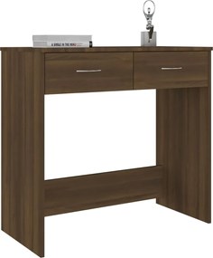 vidaXL Γραφείο Καφέ Δρυς 80 x 40 x 75 εκ. από Επεξεργασμένο Ξύλο