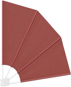 vidaXL Αδιάφανο σκίαστρο μπαλκονιού 115 x 115 εκ Πολυεστέρας Τερακότα