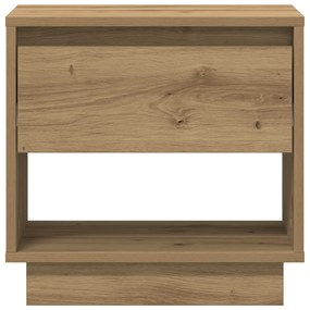 vidaXL Κομοδίνο Καλλιτέχνη Δρυς 45x34x46 εκ Επεξεργασμένο ξύλο