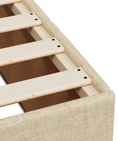 ΚΡΕΒΑΤΙ BOXSPRING ΜΕ ΣΤΡΩΜΑ ΚΡΕΜ 120X200 ΕΚ. ΥΦΑΣΜΑΤΙΝΟ 3287047