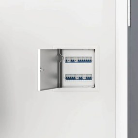 vidaXL Πάνελ Πρόσβασης 2 pcs Λευκό 23 x 23 x 3 cm Ατσάλι